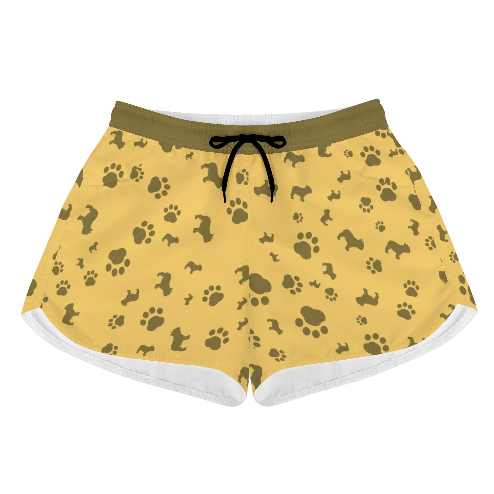French Bulldog Lover Pierre Womens Beach Shorts Frenchie Fan Item