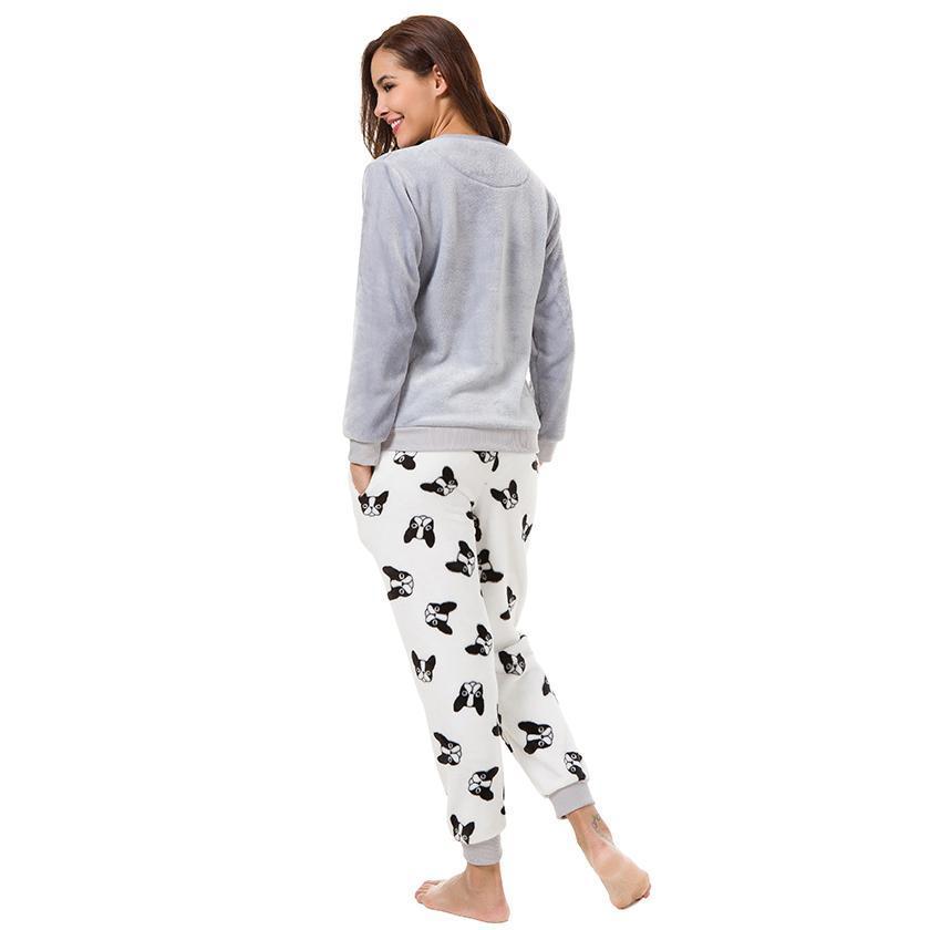 Stylish French Bulldog Winter Pajamas (ws53) for Dog Owners Premium