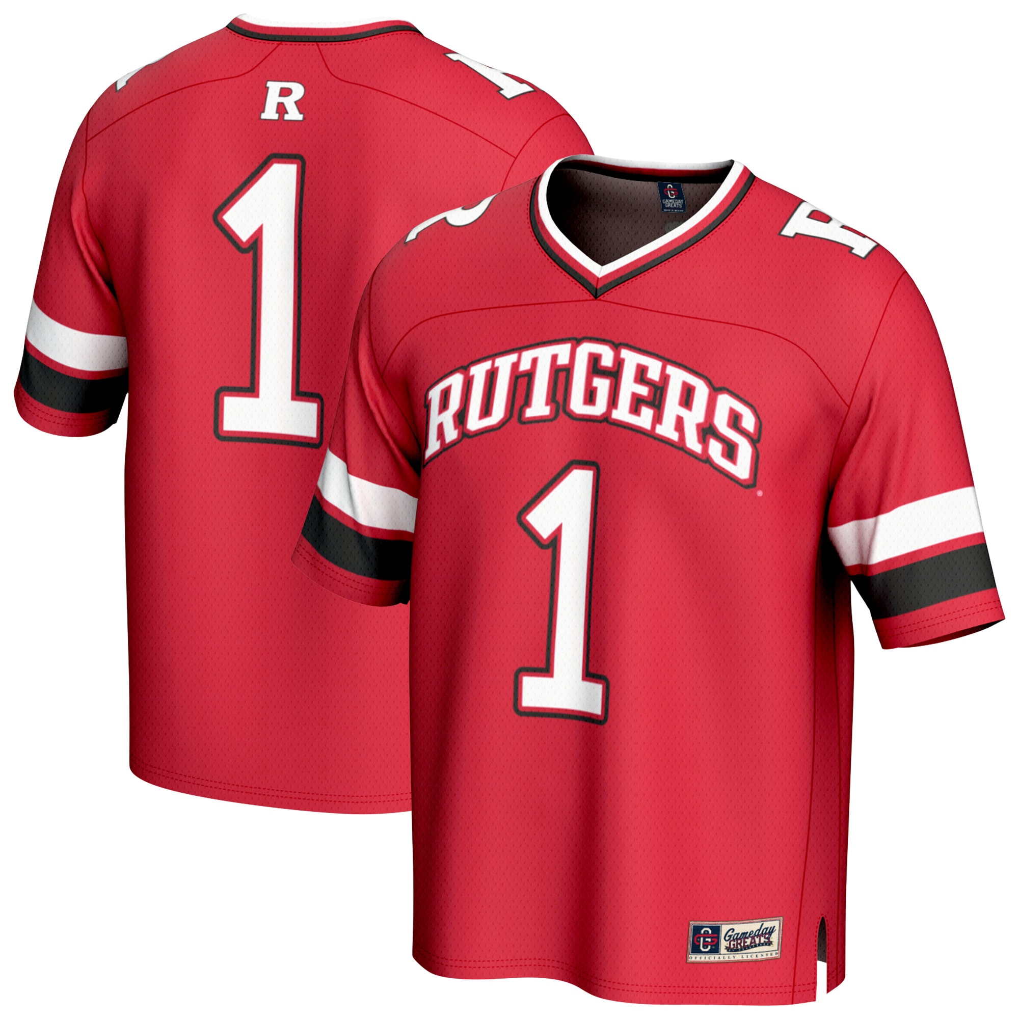 #1 Rutgers Scarlet Knights GameDay Greats Youth Lightweight Collegiate Football Fashion 2026 Season Football Jersey - Scarlet