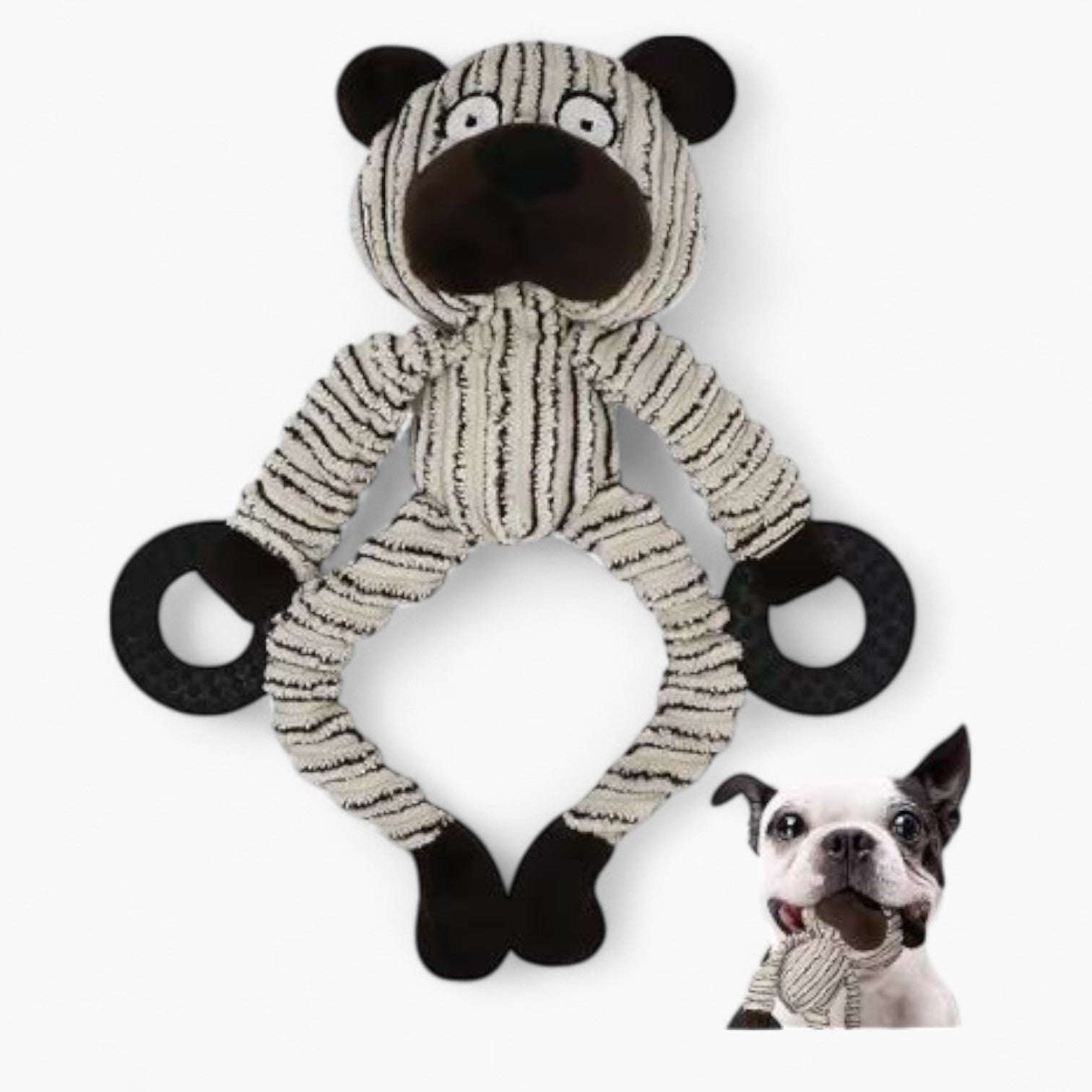 Toy – Teething Interactive Plush Squeaky Toy Winter Wear | Safe For Paws