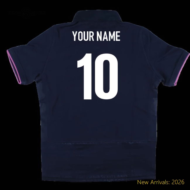 2025-2026 Scotland Home Cotton Rugby Shirt (Kids) (Your Name)