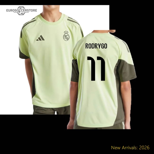 Football Team Rodrygo Non-toxic Kids Jersey Dri-fit Breathable