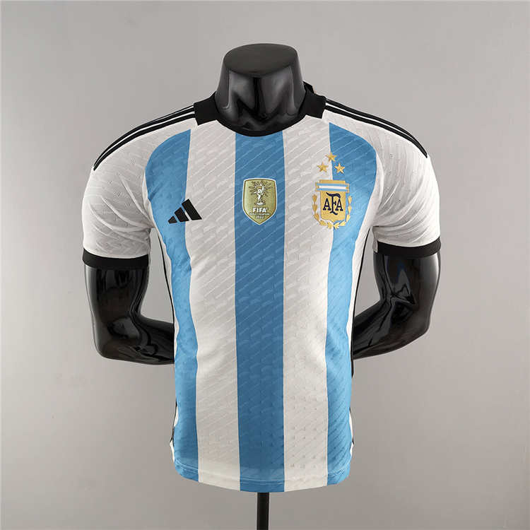 Breathable Argentina 2022 3 Stars Version Soccer Jersey Football