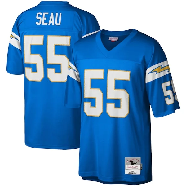None Junior Seau Replica Jersey - Blue | NFL Player Jersey | NFL Footb