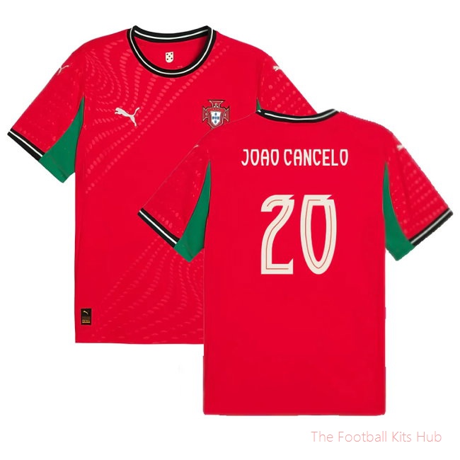 [EFS] 2025/26 Portugal Womens Team Home Shirt (Unisex) (Joao Cancelo 20)