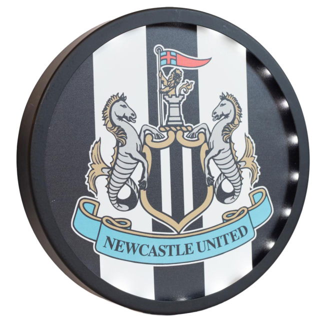 Newcastle United FC Metal LED Logo Sign (Fan Favorite)