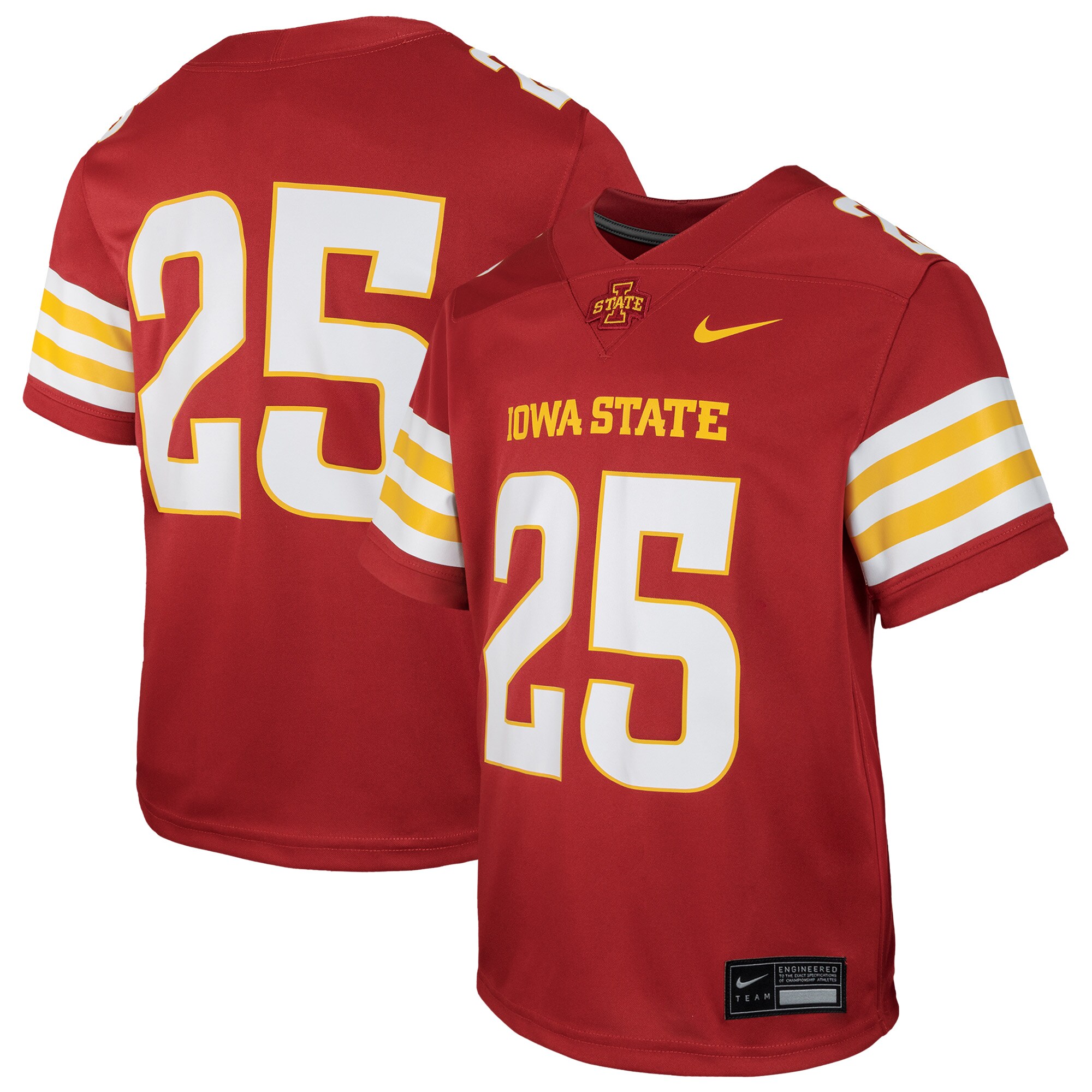 [DDG] Iowa State Cyclones Youth Untouchable Replica Game Jersey - Cardinal