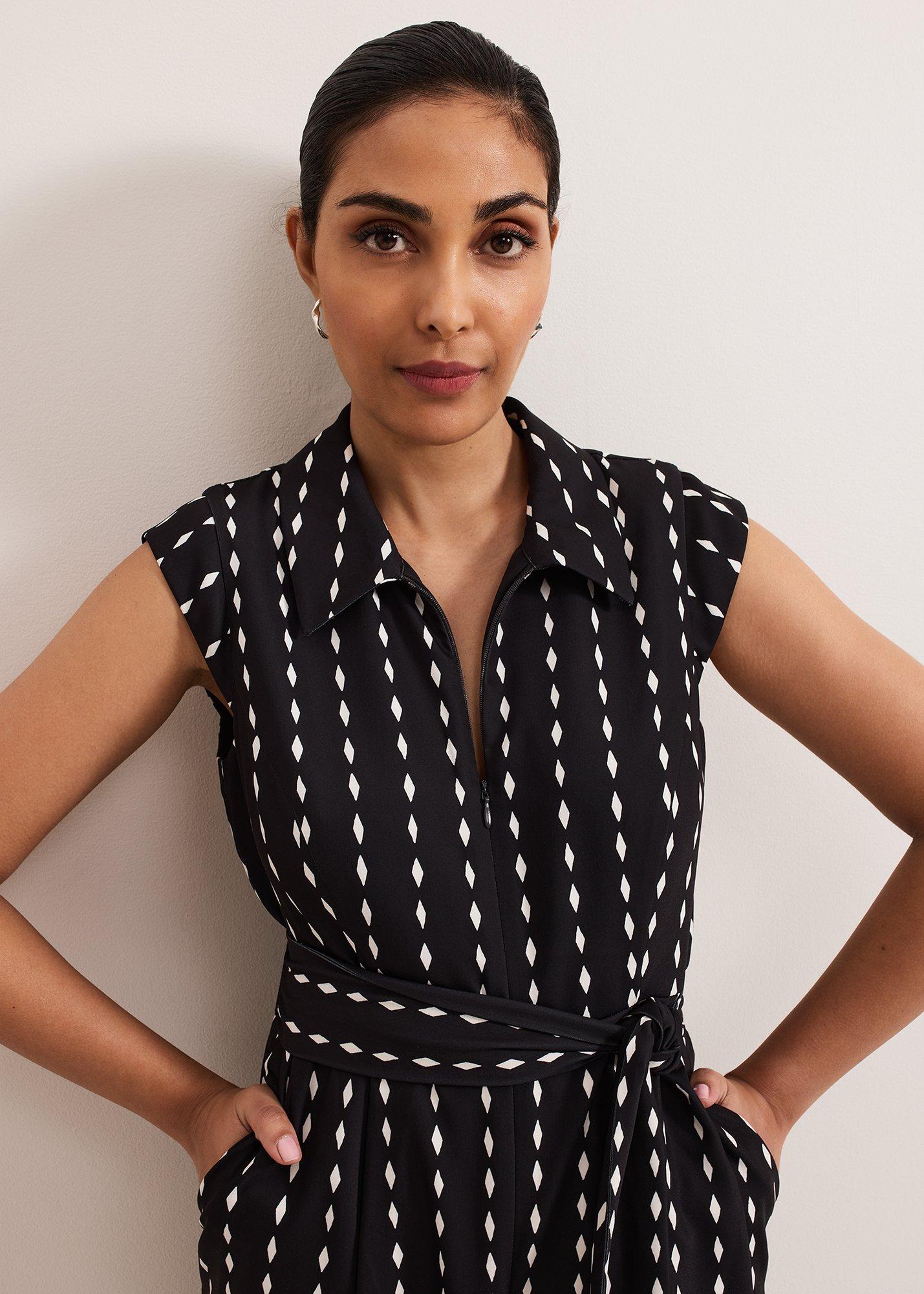Petite Delina Geo Jumpsuit