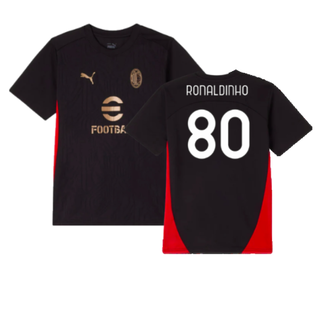 Match-ready Training Ac Milan Ronaldinho Jersey 2024-2025 Flexible