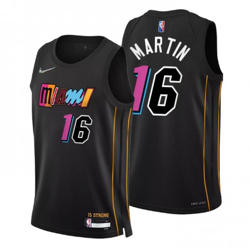 Nike Heat Black Miami Heat #16 Jersey - Value-Priced NBA Fan Apparel