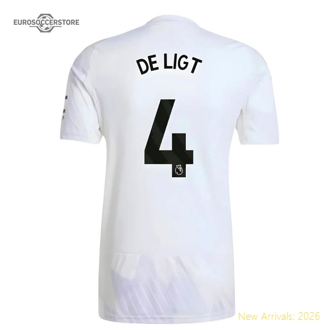 Authentic 2025-2026 Man Utd Away Shirt (de Ligt 4) - Premium Quality