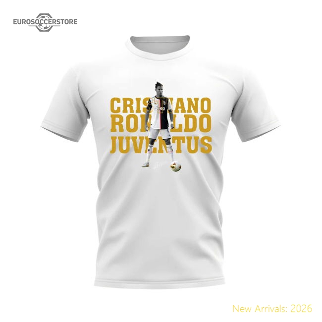 Top-Quality Cristiano Ronaldo Juventus Player Tee (White)