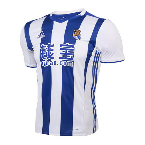 Lightweight Real Sociedad Home 201617 Soccer Jersey Shirt