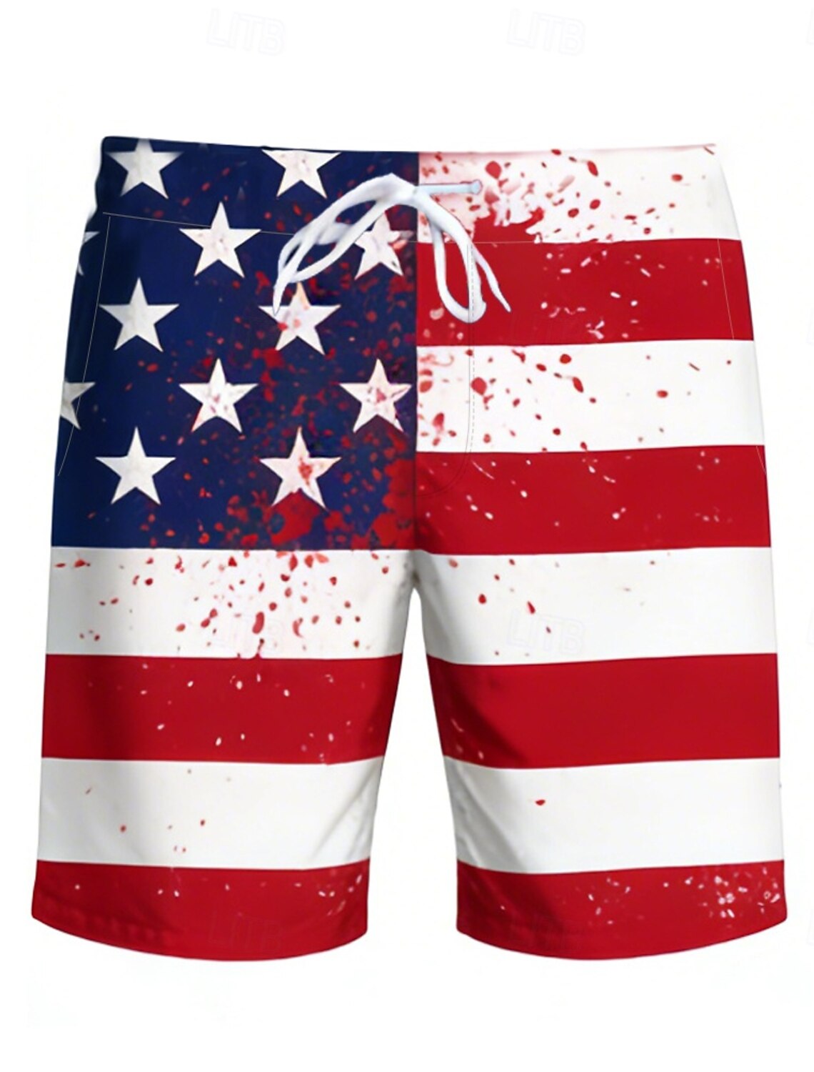 Men's 4th of July U.S. 250th Anniversary US Flag Patriotic Swim Trunks Swim Shorts Board Shorts Mid Waist Casual Holiday Side Pockets Mesh Lining Elastic Drawstring Waist Designer Clothing Apparel