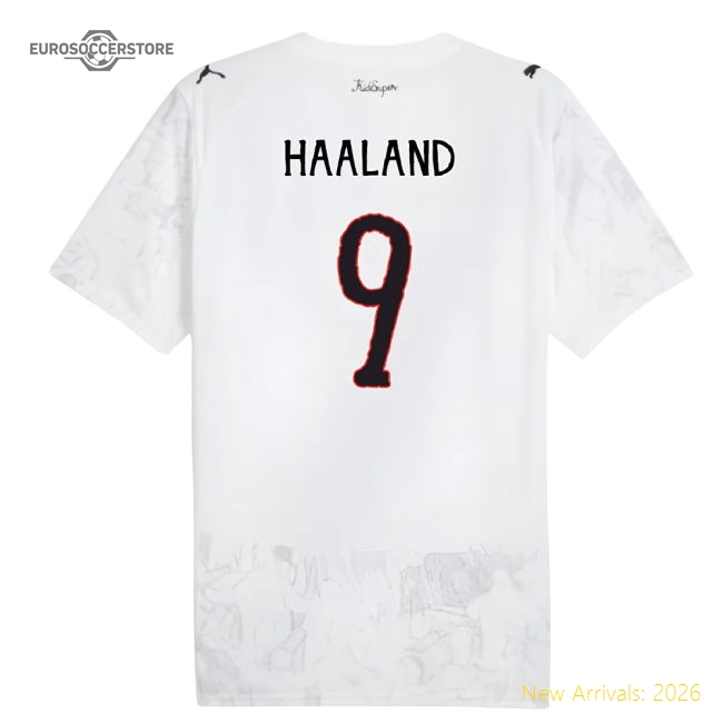 2025-2026 KIDSUPER x Manchester City CWC Shirt (White) (Haaland 9)