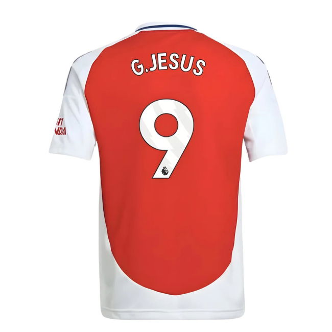 Arsenal Home Football Jersey 2024-20 Jesus 9 L M S Kids