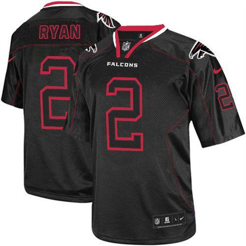 Authentic NFL Atlanta Falcons #2 Matt Ryan Black Lights Out Jersey