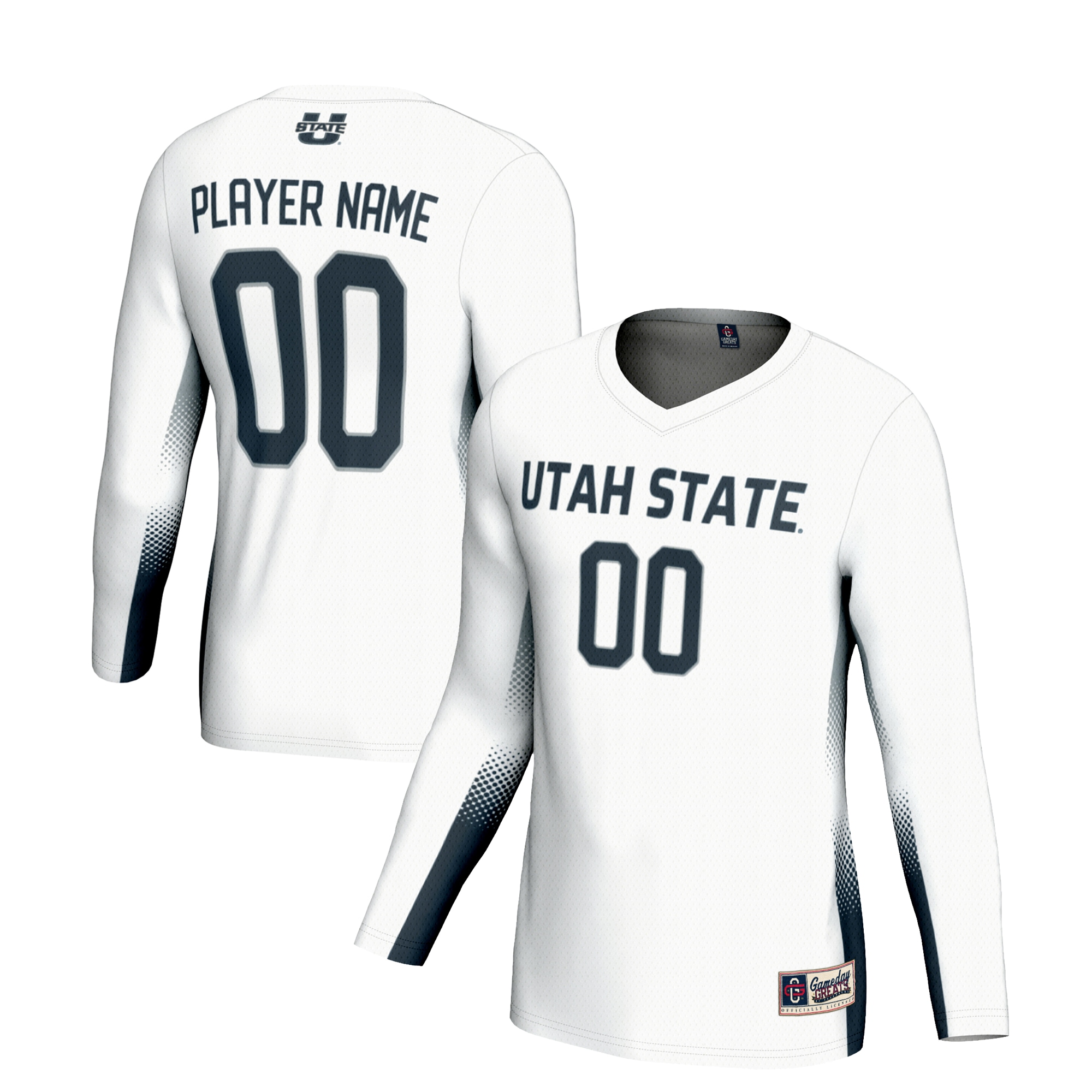[NJP] Utah State Aggies GameDay Greats NIL Lightweight Volleyball Jersey - White
