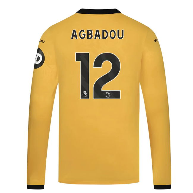 Top-Tier 2025-2026 Wolves Home Legendary Soccer Jersey Agbadou 12#495