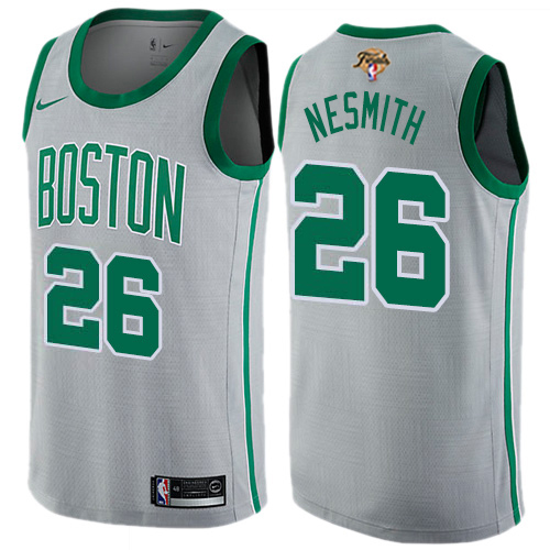 Celtics #26 A. Nesmith Durable 2022 Finals NBA Jersey - Gray Swingman