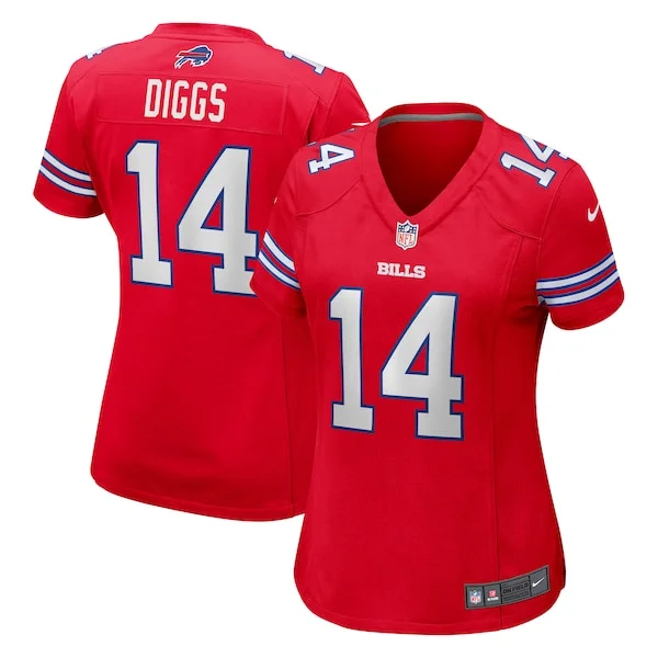 None Stefon Diggs  Jersey - Red | NFL Player Jersey | NFL Football
