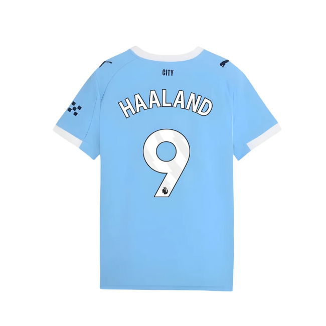 Football Man City Home Shirt Kids Haaland #9 Professional Grade Lo...