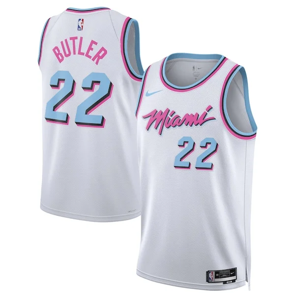 Premium Jimmy Butler MIA NBA Jersey - White - Official NBA Merchandise