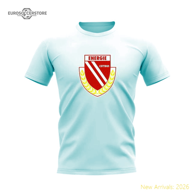 Match-Day High-Quality Energie Cottbus Badge T-Shirt (White)