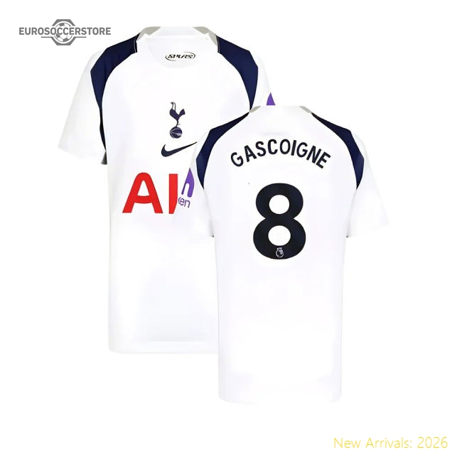 Top-grade 2025-2026 Thfc Hotspur Home Shirt (kids) (gascoigne 8)