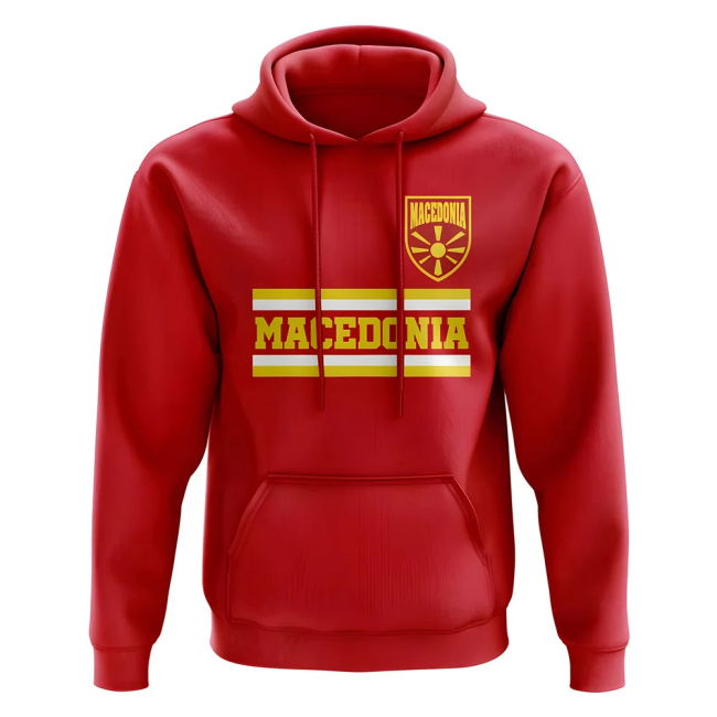 Macedonia Core Football Country Hoody (Red) Euro Premium