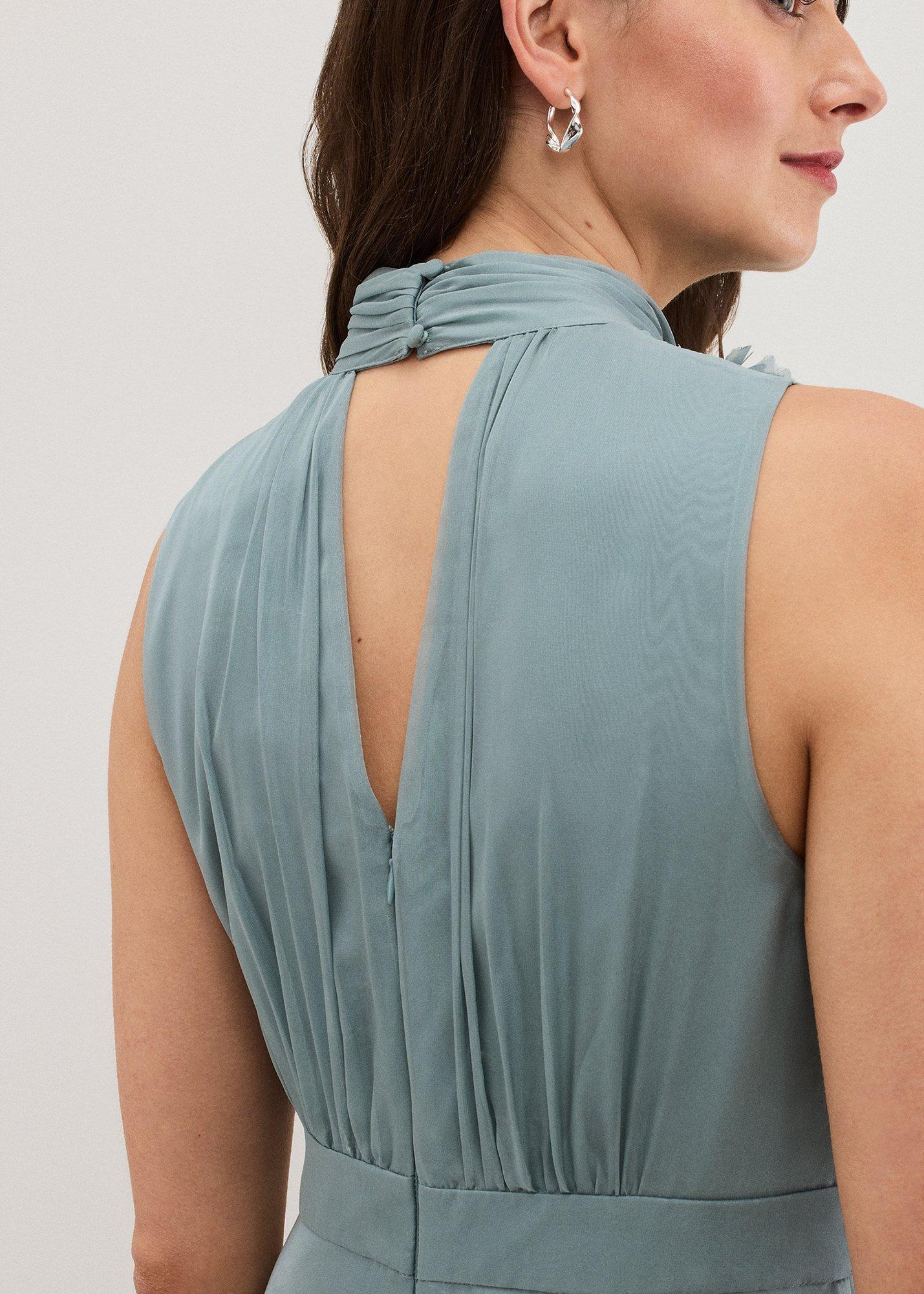 Petite Lucinda Pale Blue Maxi Dress