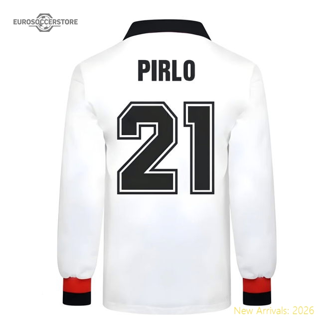 Ac Milan Pirlo Home High-end Jersey Durable Official Design