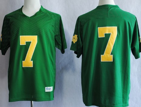 Men's Notre Dame ND Green 2013 match worn Stephon Tuitt #7 game day