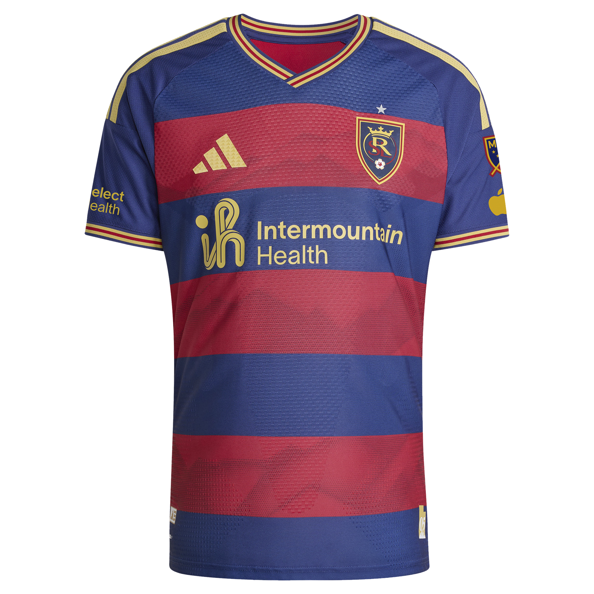 [SJH] Justen Glad Real Salt Lake 2026 The Switchback On-Field Authentic Patch Jersey - Red