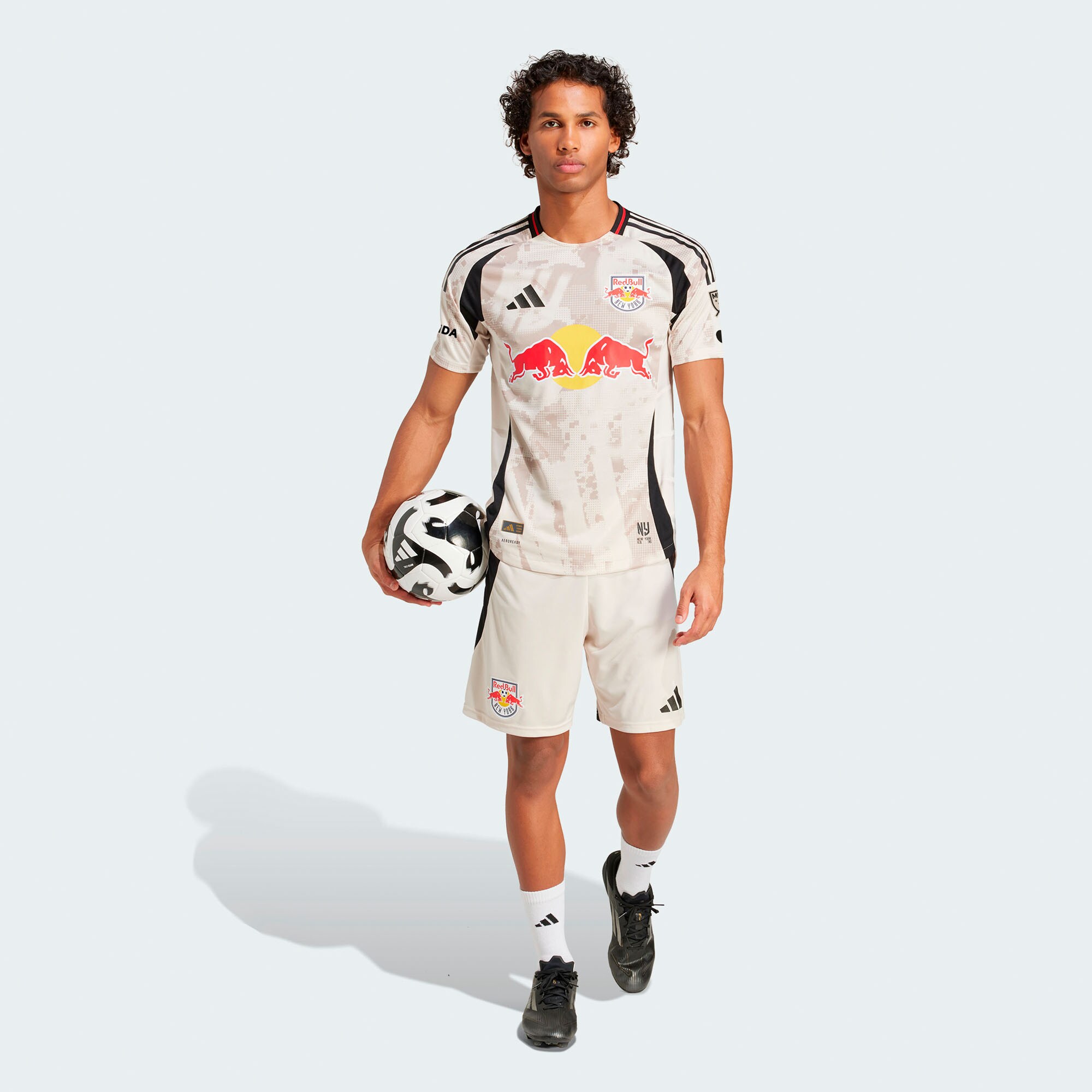 [SJH] New York Red Bulls 2025 Stone Kit Authentic Jersey - Tan