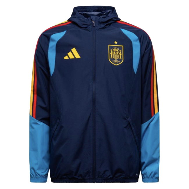 Genuine Official Spain 2026-2027 Spain Allweather Jacket (Night Ind...