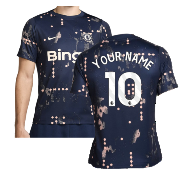 Official 2024-2025 Chelsea Academy Pro Pre-match Shirt (obsidian
