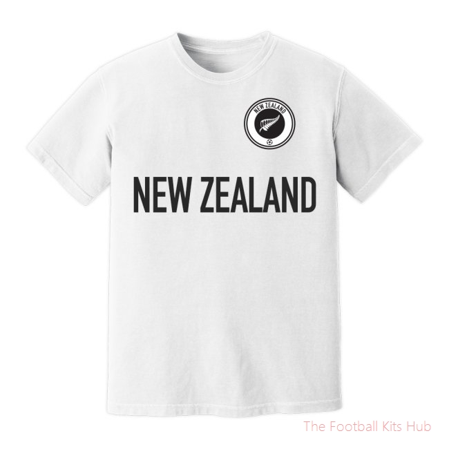 New Zealand National Team Text T-Shirt (White)