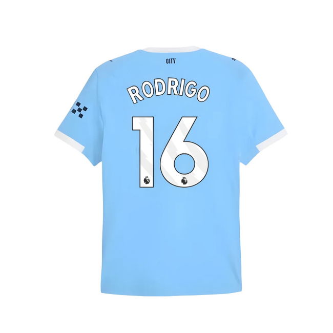 Top Tier Passionate Football Man City Authentic Home Shirt Rodrigo...