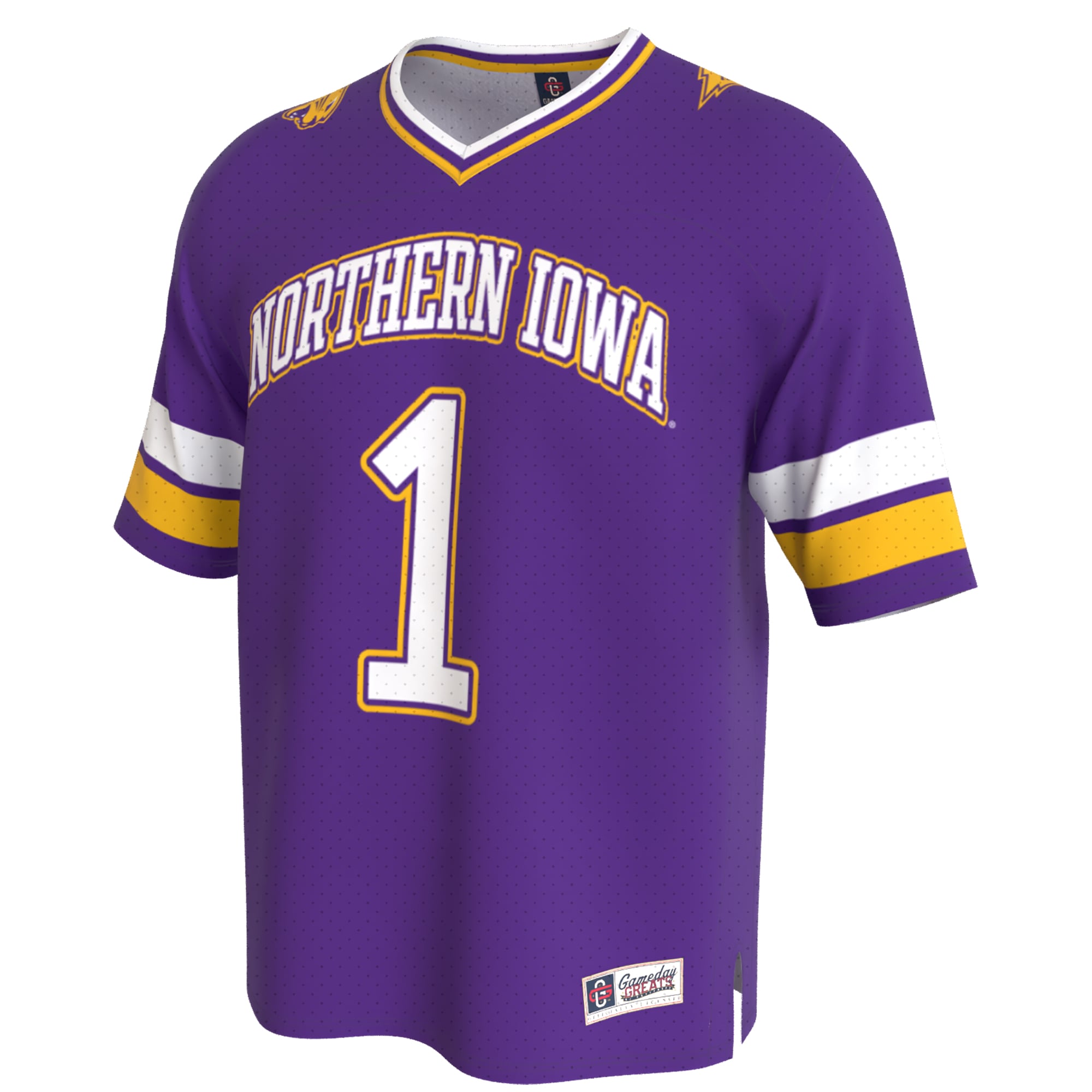 Unisex Purple Northern Iowa Panthers Lightweight Collegiate Football Fashion Jersey