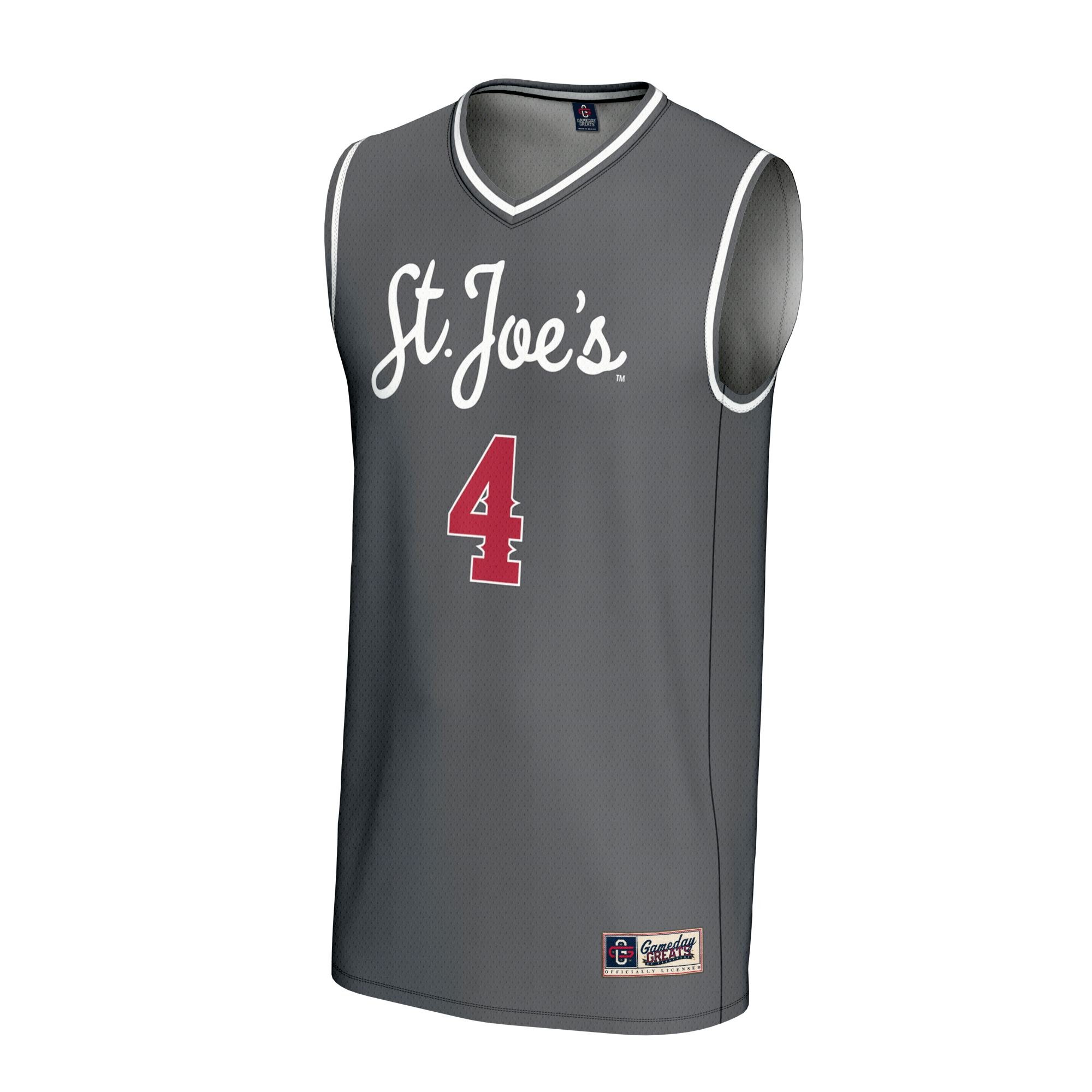 [NJP] Saint Joseph's Hawks GameDay Greats Unisex Lightweight Basketball Fashion Jersey - Gray