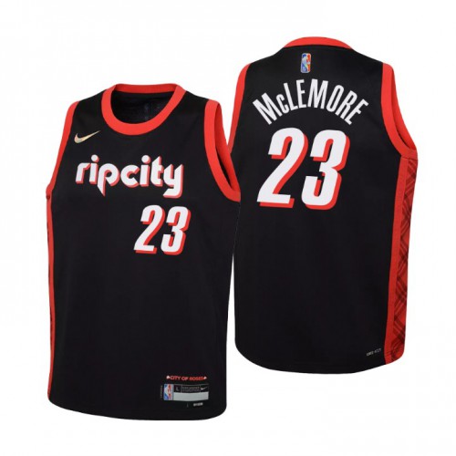 Portland Trail Portland Trail Blazers #23 Ben Mclemore Youth Nike Black 2021/22 Swingman Jersey ¨C City Edition Youth