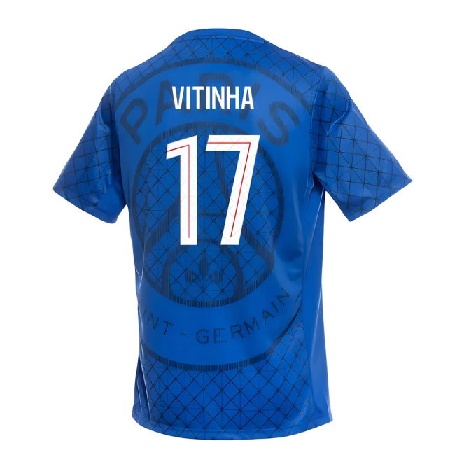 Psg Vitinha #17 Superior Craftsmanship Fervent Modern Style Fan Jersey