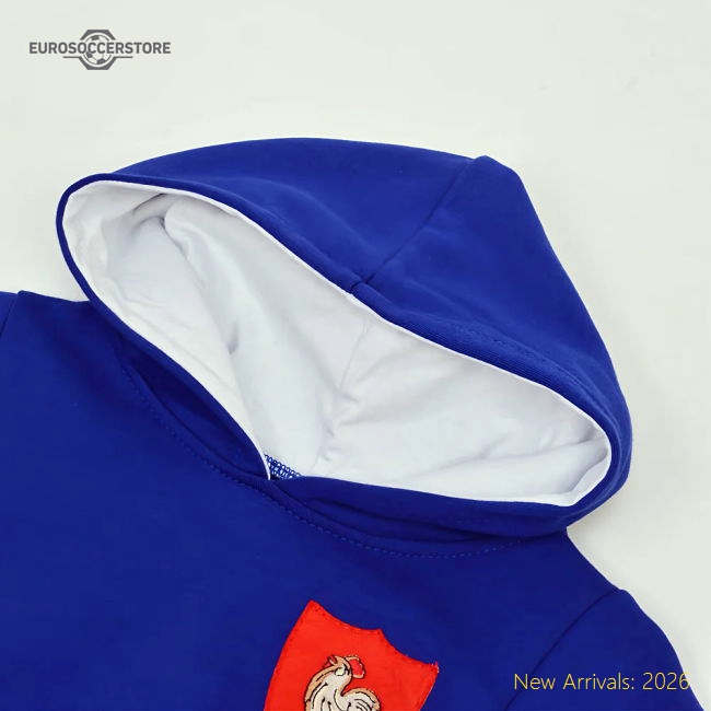 Kids France Hoodie - Royal/White