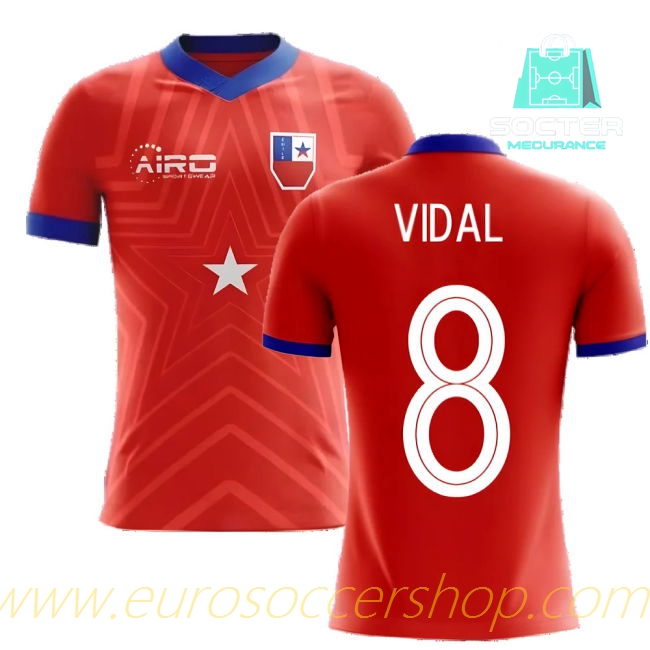 2025-26 Edition Chile Home Jersey Design Concept (VIDAL 8)
