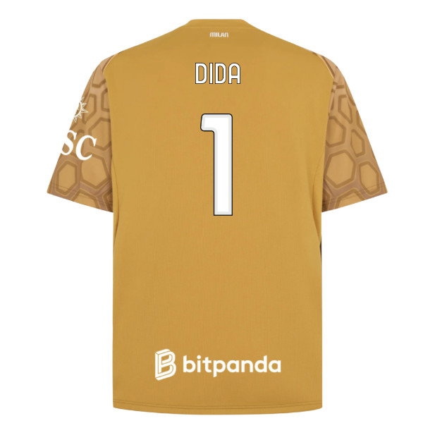 [DDJ] 2026-2027 AC Milan Home Goalkeeper Shirt (Gold) (Dida 1)