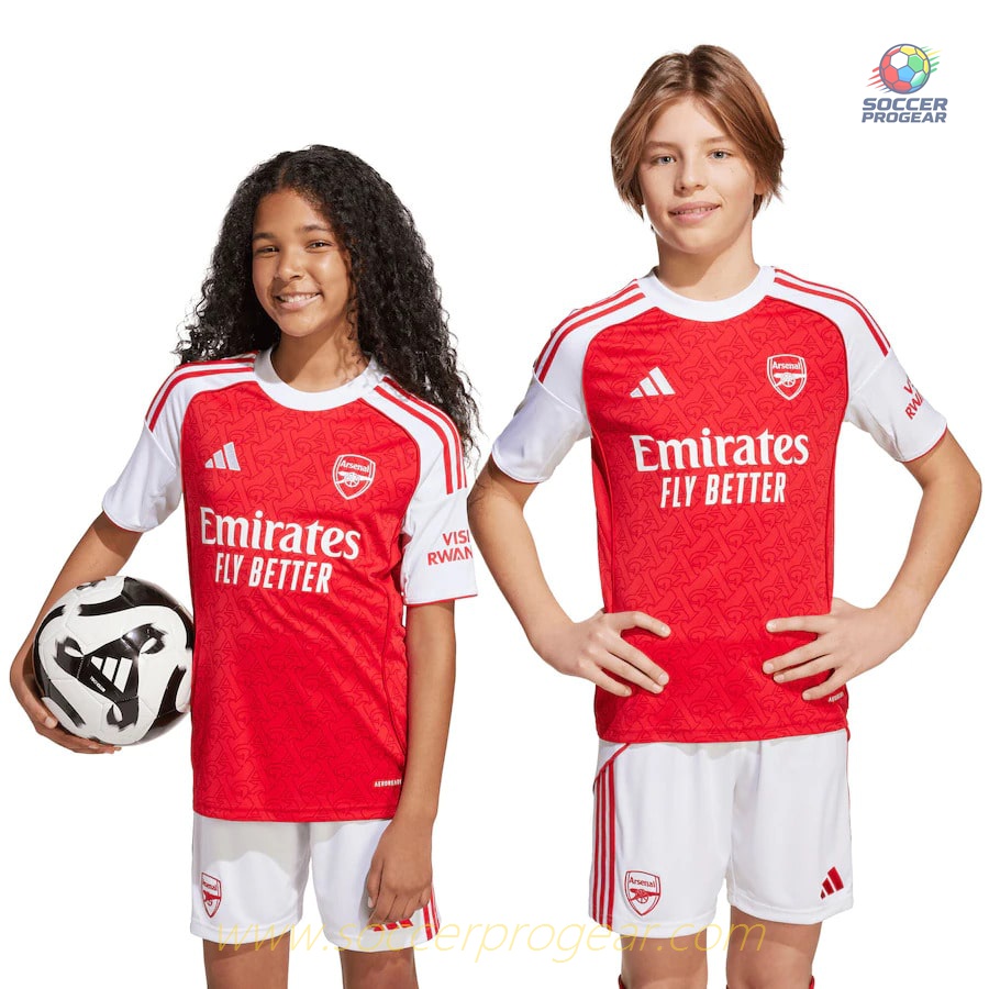 Arsenal Youth Home Team Jersey 2025-2026 Season
