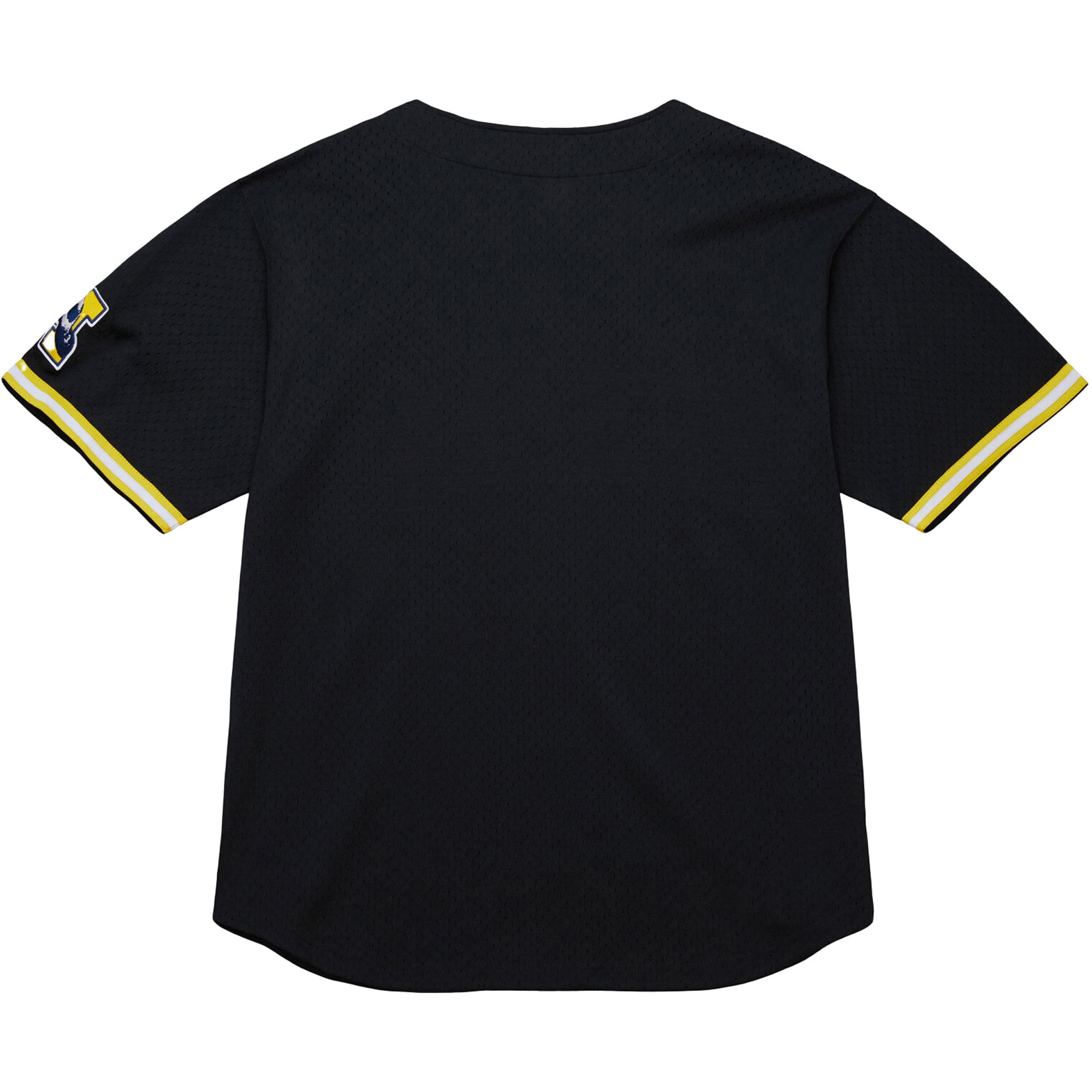 Michigan Wolverines Mitchell & Ness On The Clock Full-Button Fashion Jersey - Black