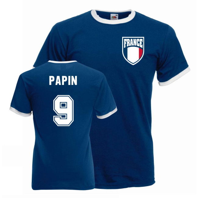 Official Jean Pierre Papin Breathable Football Team Authentic Jersey