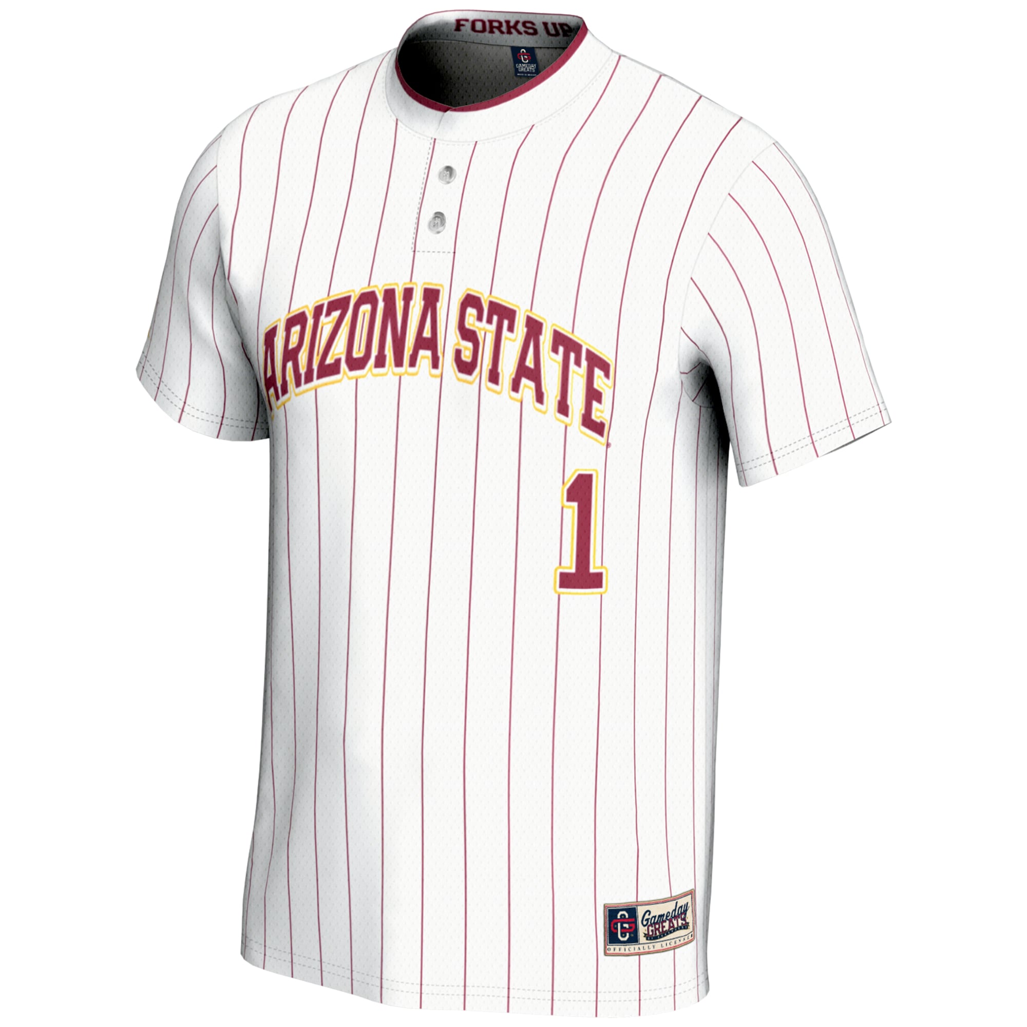 [DDG] Arizona State Sun Devils GameDay Greats Lightweight Softball Jersey - White